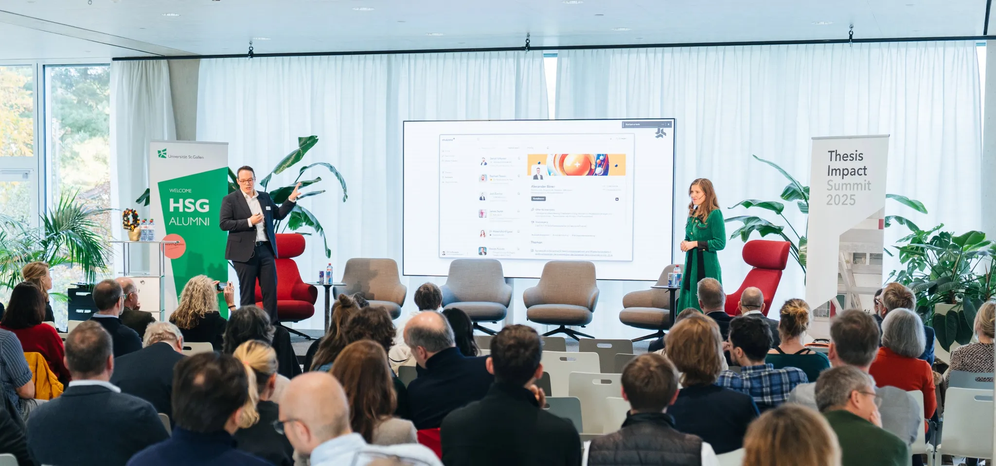 Studyond founders presenting at the Thesis Impact Summit 2025