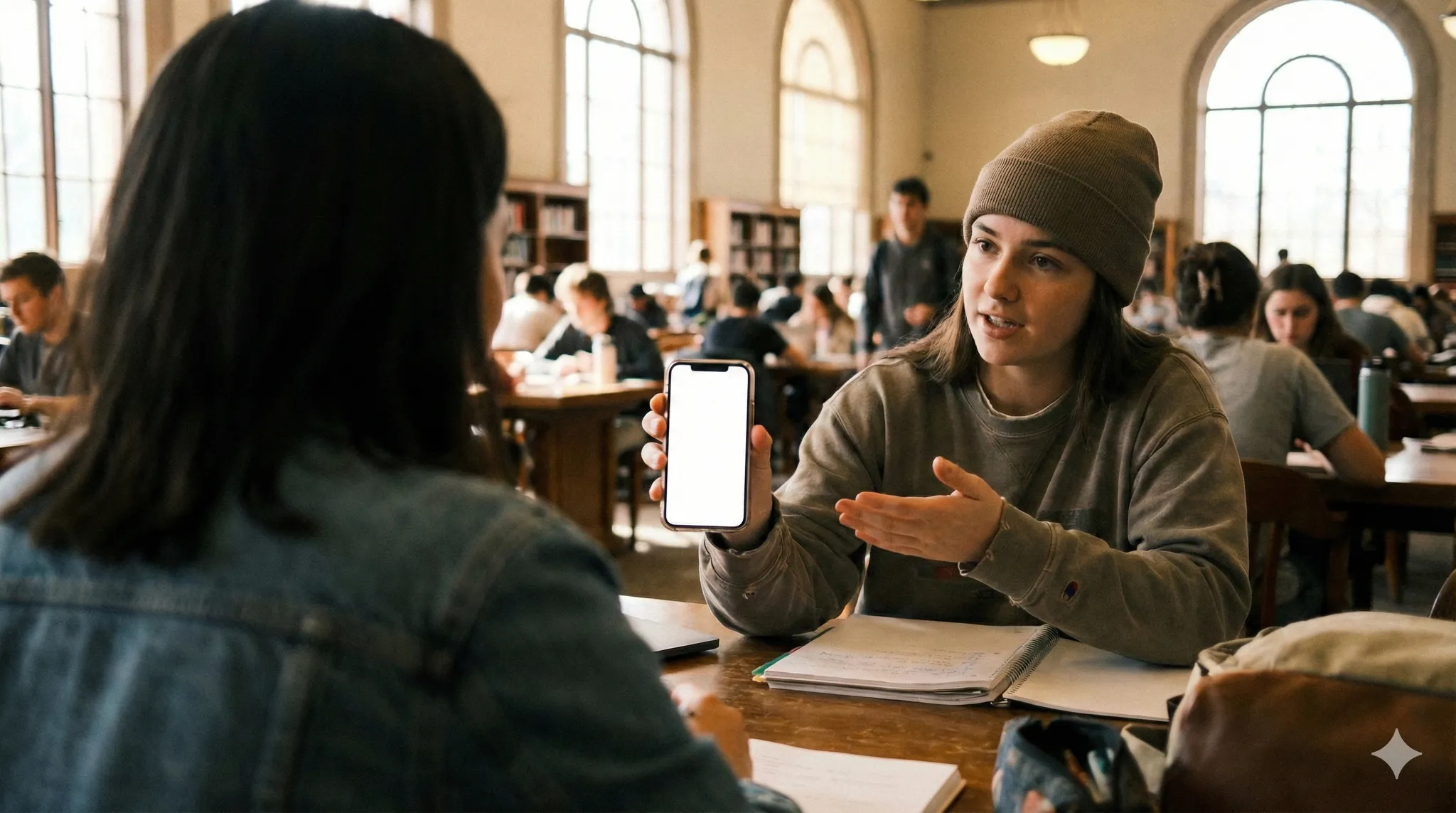 Student discovering topics, projects, and experts on Studyond