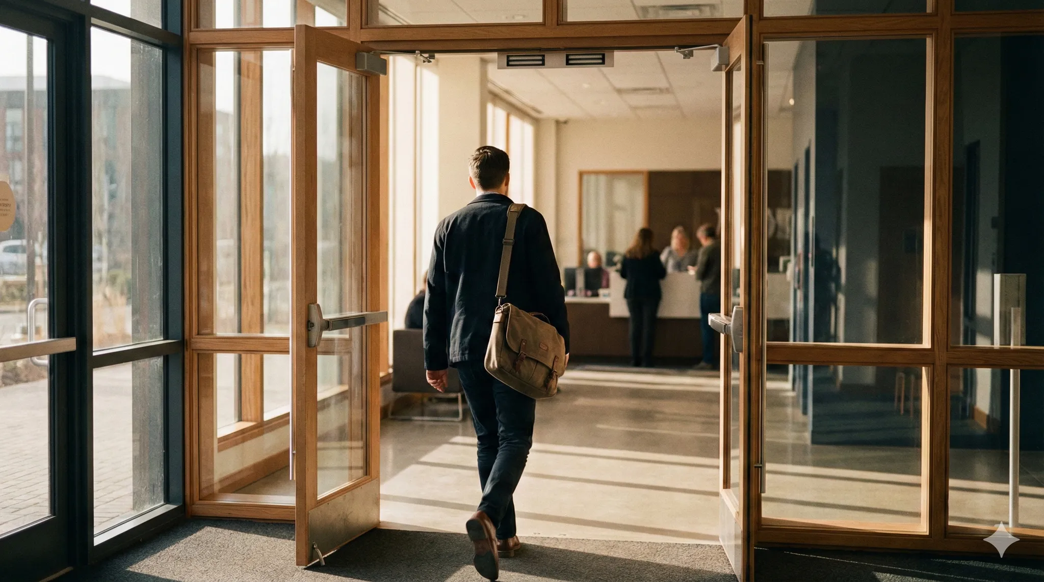 Young professional starting their career at a modern company